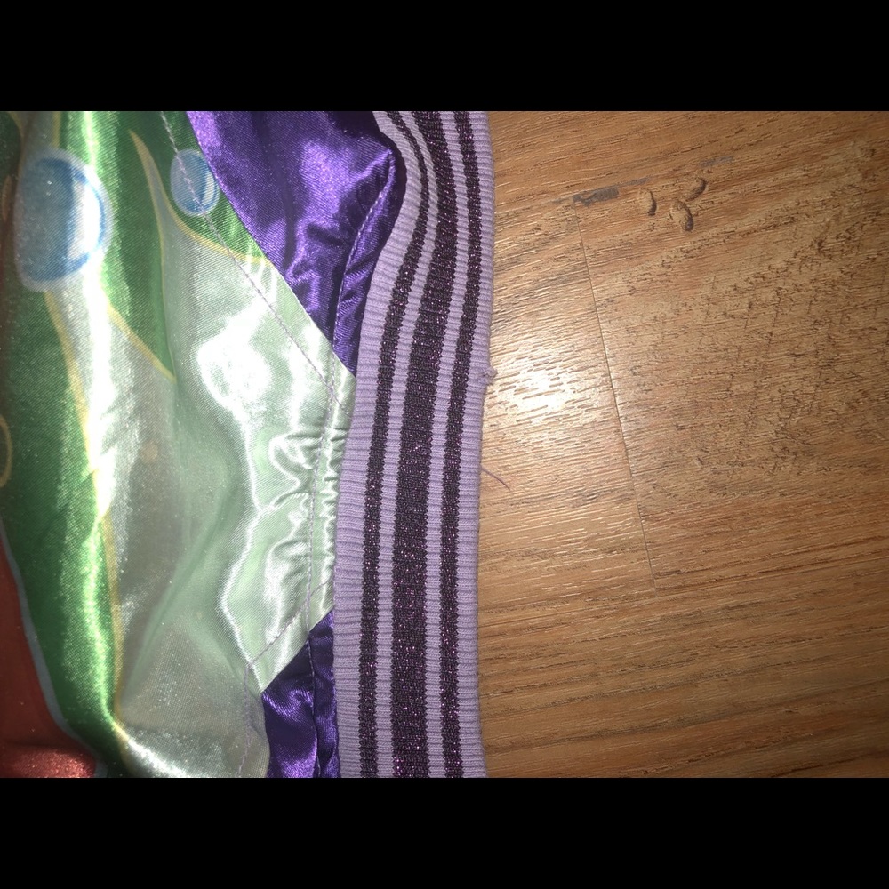 Disney Purple Satin Jacket with Ariel & Flounder - Picture 3 of 3